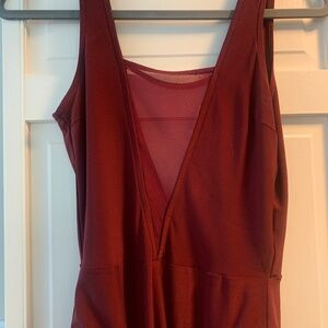 Burgundy bodysuit